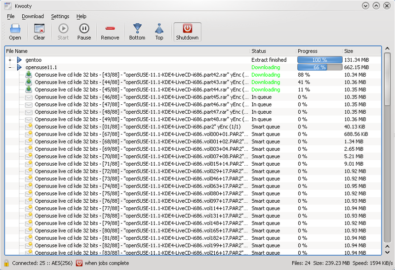 Kwooty downloading nzb content.