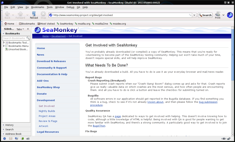 Linux browser.